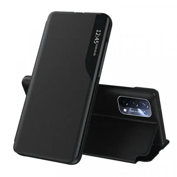 techsuit Husa pentru OnePlus Nord N200 5G / Oppo A74 5G / A54 5G, Techsuit, eFold, Neagra