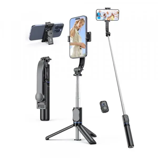 techsuit Selfie Stick Bluetooth Techsuit C01, Universal, Negru