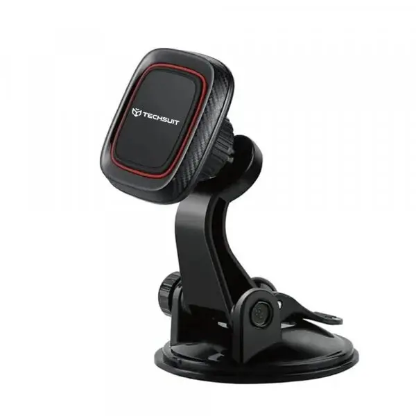 techsuit Suport Auto Magnetic Techsuit S6, Universal, Negru Rosu