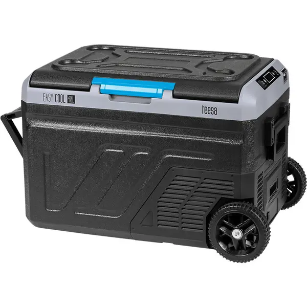 TEESA Lada frigorifica profesionala Teesa TSA6004, 40 l, Clasa E, Compresor, Interior aluminiu alb, exterior Negru-Gri