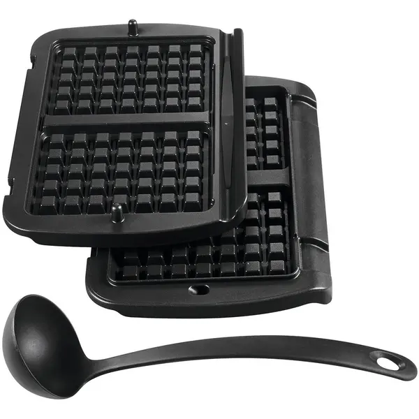 Tefal Accesoriu pentru gofre Tefal XA724810, compatibil cu OptiGrill+ si OptiGrill Elite, placi antiaderente, negru
