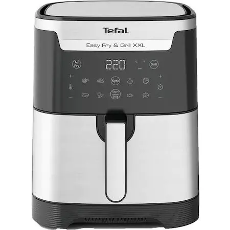 Tefal Airfryer Tefal Easy Fry XXL Flexcook EY801D15, 1.5kg, 1400W, Negru-Argintiu