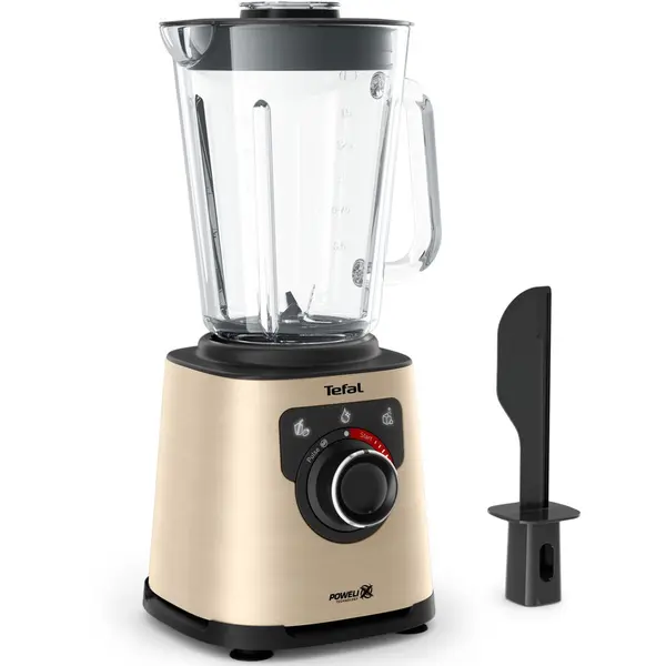 Tefal Blender de mare viteza Tefal PerfectMix+, 1200 W, recipient 1.5 L, 6 lame, 3 programe, Functie Autoclean, crem