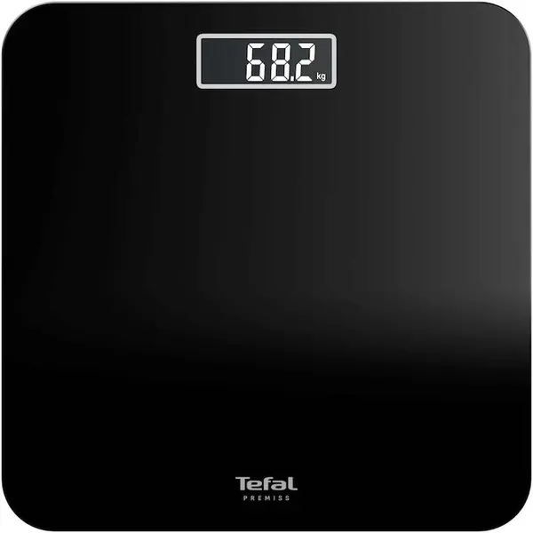 Tefal Cantar de baie TEFAL Premiss PP1800V0, capacitate 160 kg, pornire/oprire automata, platforma sticla securizata, negru
