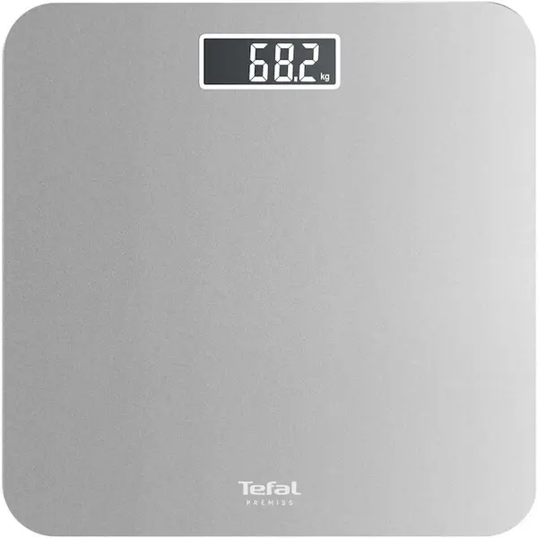 Tefal Cantar de baie TEFAL Premiss PP1801V0, capacitate 160 kg, pornire/oprire automata, platforma sticla securizata, argintiu