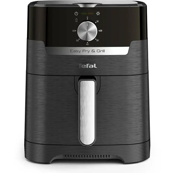 Tefal Friteuza cu aer cald TEFAL Easy Fry & Grill airfryer EY501815, 1400W, 4.2L, negru-argintiu