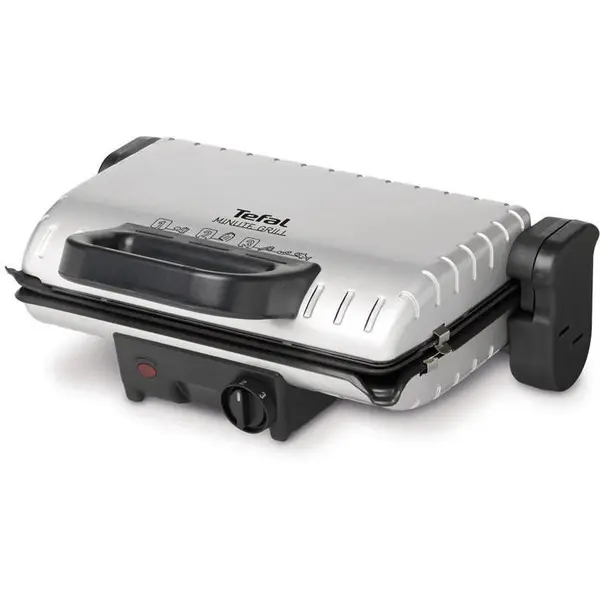 Tefal Gratar electric Tefal GC205012, 1600 W, placi antiaderente si detasabile, termostat ajustabil, Negru-Gri