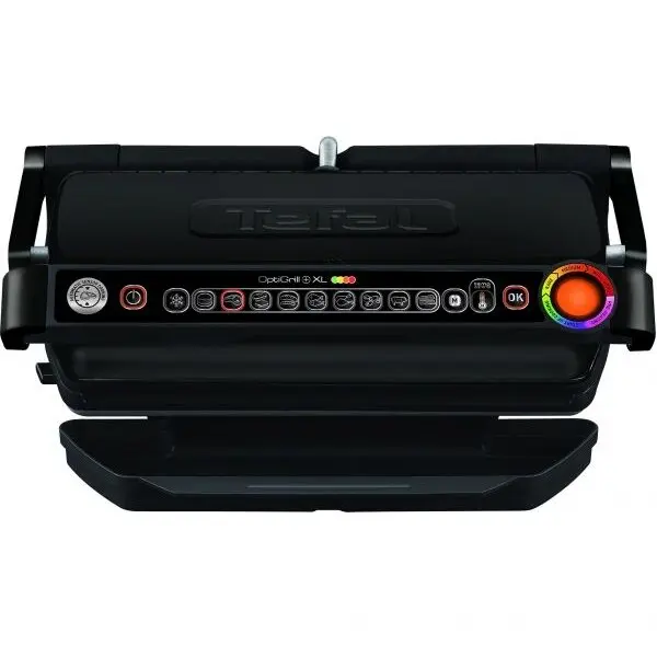 Tefal Gratar electric Tefal OptiGrill+ XL GC722834, 2000W, 9 programe, indicator gatire, senzor automat, placi detasabile, Negru