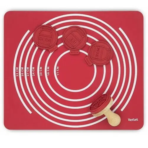 Tefal Kit de patiserie Tefal Proflex Nutella J409S214, 4 stampile interschimbabile si o plansa din silicon