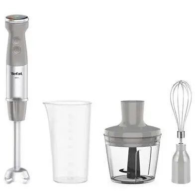 Tefal Mixer vertical Tefal HB673B30, 0.8 ml, 1000 W, Turbo, Alb-Gri