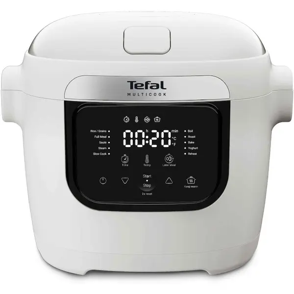 Tefal Multicooker Tefal Multicook Basic MY700B30, 700W, 6L, 10 programe automate, gatire multifunctioanala, reincalzire, capacitate mare, vas antiaderent, accesorii incluse, alb / negru