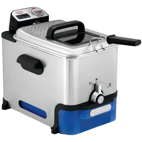Tefal Oleoclean Pro Inox & Design FR8040 Single 3.5 L 2300 W Black, Stainless steel
