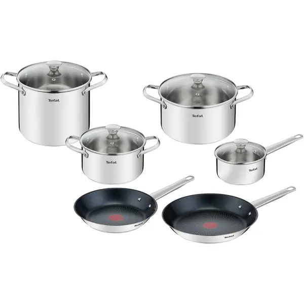 Tefal Set 10 piese Tefal Cook Eat, 4 oale, 2 tigai, 4 capace sticla, B922SA55