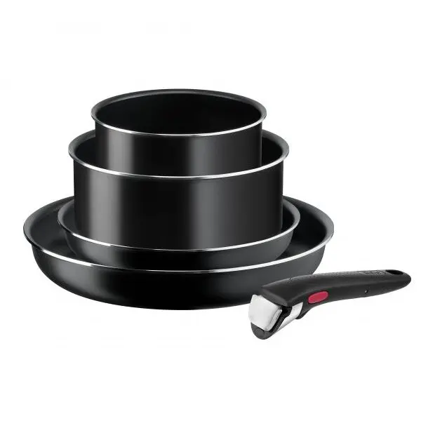 Tefal Set 5 piese Tefal Easy Cook & Clean starter kit, tigaie 22cm/28cm, cratitcioara 16cm/20cm, maner
