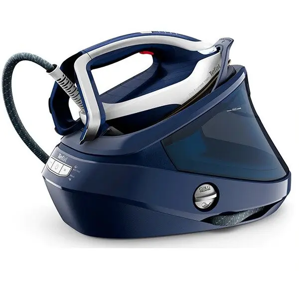 Tefal Statie de Calcat TEFAL Pro Express Vision GV9812E0, 3000W, 700g/min, 1100ml, talpa Durilium AirGlide Autoclean, Albastru-Alb