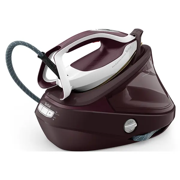 Tefal Statie de calcat TefalPro Express Ultimate GV9721E0, 3000W, 600g-min, 1200ml, talpa Durilium, Visiniu-Alb