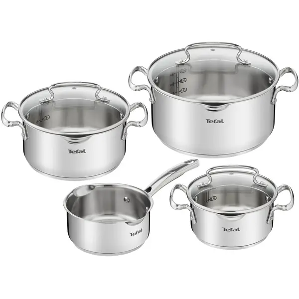 Tefal Tefal G719S734 Duetto + Set Cratite, 7 buc, Inox