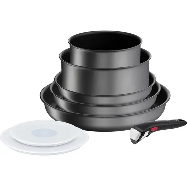 Tefal Tefal L7619202 Set de vase Ingenio Daily Chef On, 8 piese, Negru