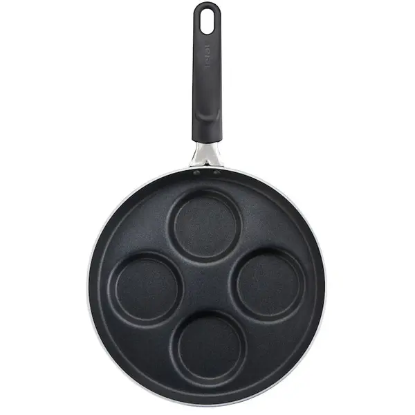 Tefal Tigaie pentru clatite Tefal Pancake Time, 25 cm, aluminiu, invelis antiaderent Titanium, baza Diffusion, Negru