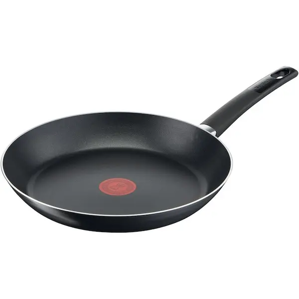 Tefal Tigaie Tefal Simplicity+, invelis antiaderent, indicator Thermo-Signal, maner ergonomic, 28 cm, negru