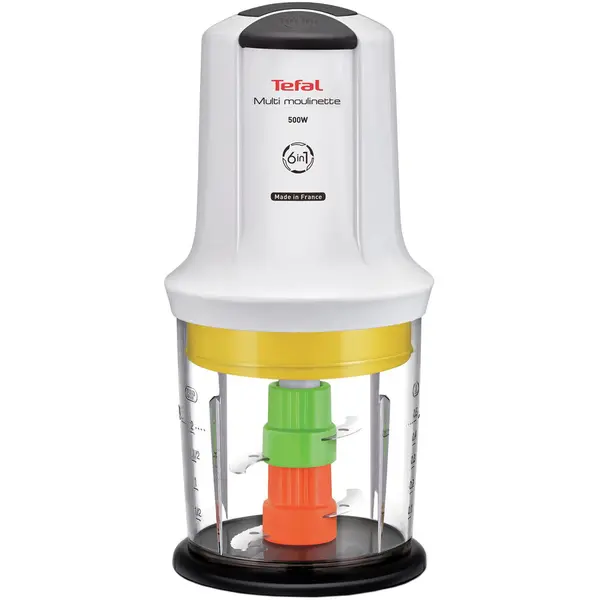 Tefal Tocator Tefal Moulinette MQ723138, 500W, 4 lame, 0.5L, Alb