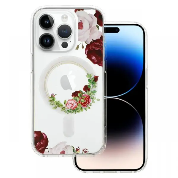 Tel Protect Husa Flower Magsafe iPhone 15 Pro Max Design 2