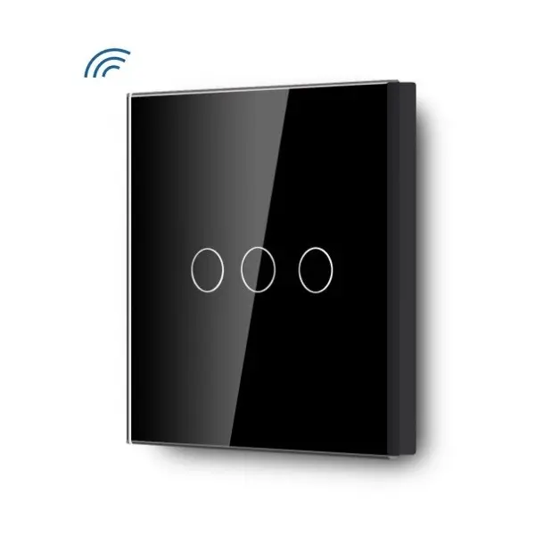 Telecomandă 3 posturi model Întrerupător negru