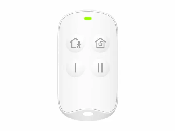 Telecomanda wireless alarma HiLook, 4 butoane, tip breloc, 868 MHz, anti-bruiaj, ALARM-KF201-WE