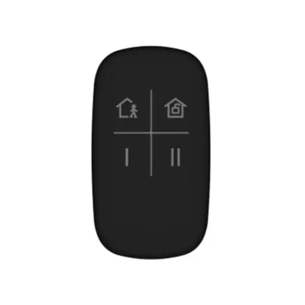 Telecomanda wireless cu 4 butoane Hikvision AX PRO DS-PKF1-WE/BK, LED, 868 MHz, RF 900 m