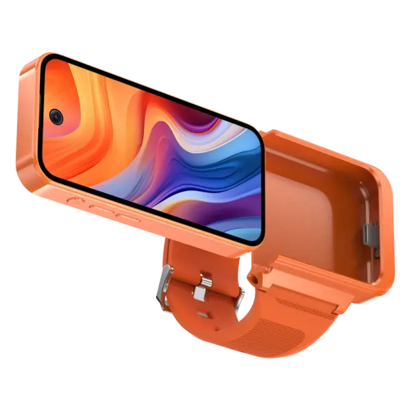 Telefon Ceas Inteligent iSEN PG999, Portocaliu, 4G LTE, Ecran 3.97 , 3GB RAM, 64GB, GPS, WiFi, Bluetooth, 1800mAh, Dual SIM