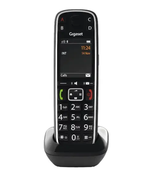 Telefon DECT fara fir Gigaset E720HX, Bluetooth, Hands Free (Gri/Negru)