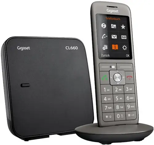 Telefon fara fir DECT Gigaset CL660, Hands-Free, baby monitor (Negru)