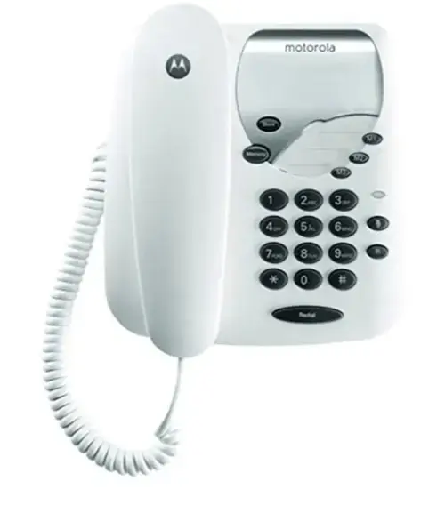 Telefon fix cu fir Motorola CT1 (Alb)