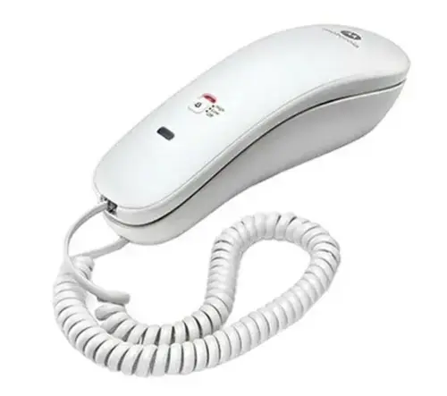 Telefon fix cu fir Motorola CT50, de perete, 10 memorii (Alb)