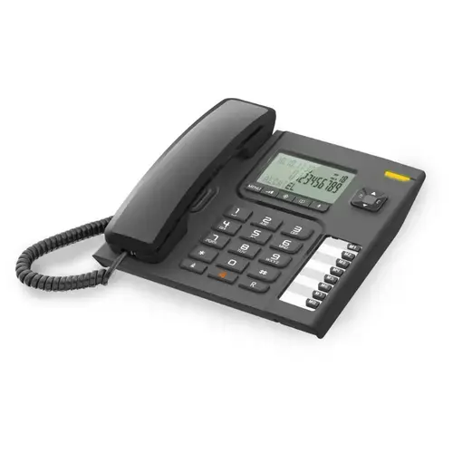 Telefon fix digital Alcatel, LCD, Negru