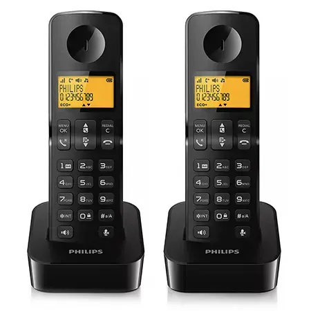 Telefon fix Philips D2602B/53 (Negru)