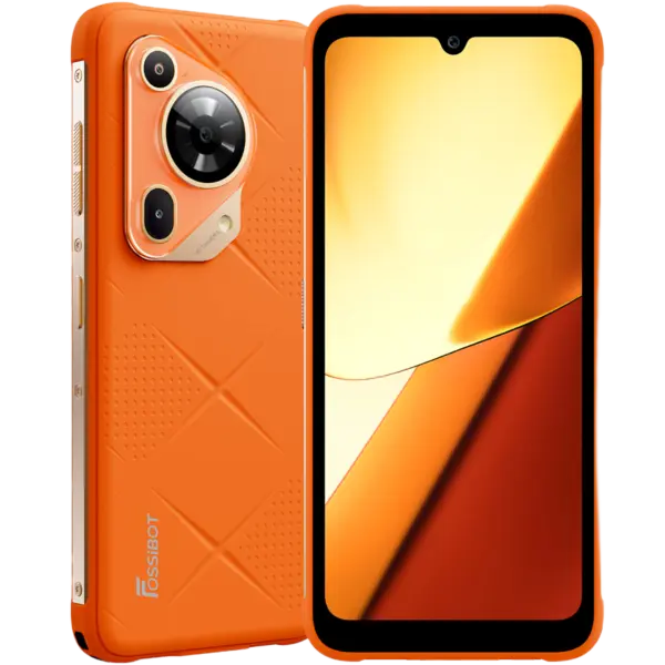 Telefon Fossibot F112 Pro, 5G, 6.88 120Hz, Dimensity 6300, 20GB RAM, 256GB, NFC, 7150mAh, Android 14, Orange
