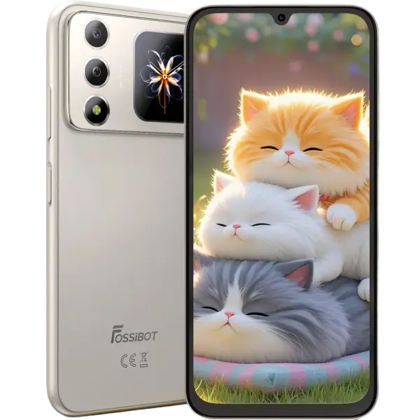Telefon Fossibot S7, 4G, Dual SIM, 6.9 120Hz, Octa-Core T615, 4GB RAM, 128GB, Camera 16MP + 8MP, 5000mAh, Android 16, Natural