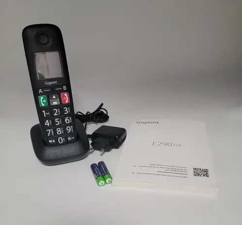 Telefon Gigaset E290HX, DECT, GAP, CAT iq 2.0, 10 ore (Negru)