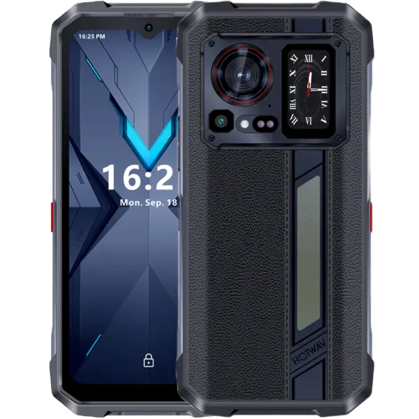 Telefon Hotwav Hyper 7 Pro Dimensity 7050 5G 256GB NFC Dual Screen Leather Black