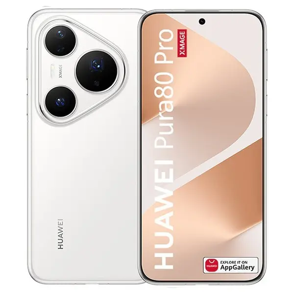 Telefon Huawei Pura 80 Pro, 512GB, Glazed White