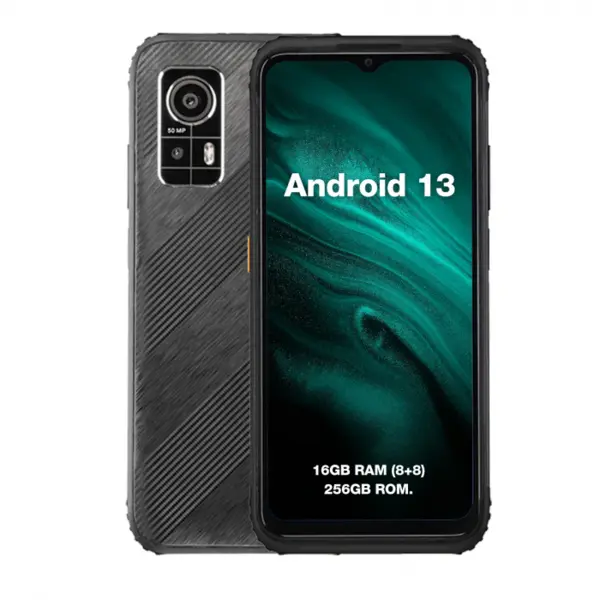 Telefon mobil AGM H6, Rugged, Ultra subtire, 4G, 6.56 , 50MP AI Dual Camera, 16GB RAM (8GB + 8GB extensibili), 256GB ROM, Android 13, NFC, 4900mAh, Dual SIM