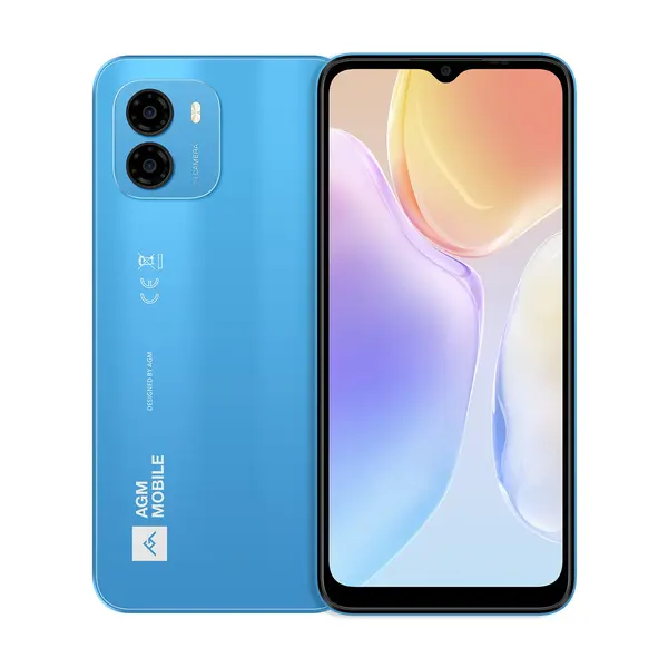 Telefon mobil AGM Note N1 Blue, 4G, 6.517 , 50MP AI Dual Camera, 16GB RAM (8GB + 8GB extensibili), 128GB ROM, Android 13, Unisoc T606, 4900mAh, Dual SIM