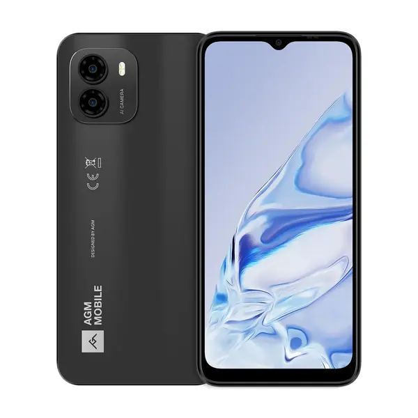 Telefon mobil AGM Note N1 Grey, 4G, 6.517 , 50MP AI Dual Camera, 16GB RAM (8GB + 8GB extensibili), 128GB ROM, Android 13, Unisoc T606, 4900mAh, Dual SIM