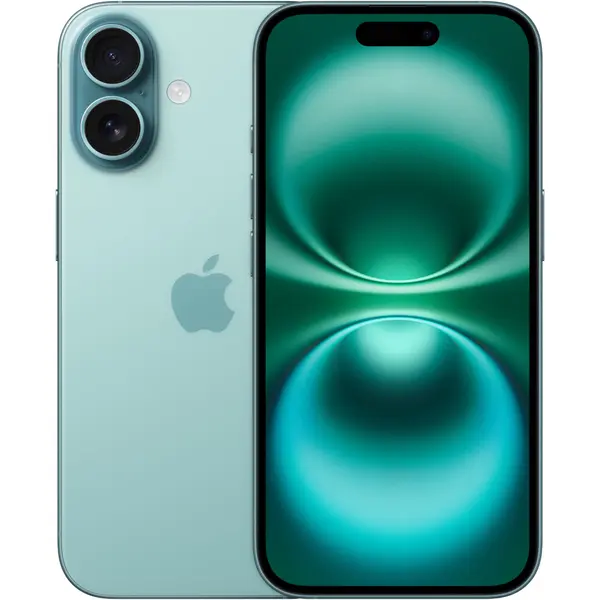Telefon mobil Apple iPhone 16, 256 GB, 5G, Teal