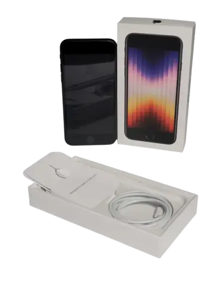 Telefon Mobil Apple iPhone SE (2022), Procesor Apple A15 Bionic Hexa-core, Retina IPS LCD Capacitive Touchscreen 4.7inch, 4GB RAM, 128GB Flash, Camera 12MP, Wi-Fi, iOS, 5G (Negru)