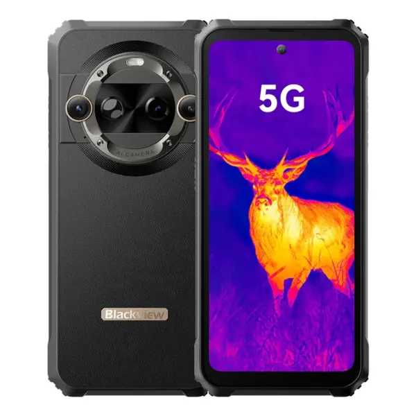 Telefon mobil Blackview BL9000 Pro Black,5G, Camera termica FLIR Lepton 3.5, 6.78 2.4K FHD+ 120Hz, 36GB RAM(12GB + 24GB extensibili), 512GB ROM, Android 14, 8800mAh,MediaTek Dimensity 8020, Dual SIM