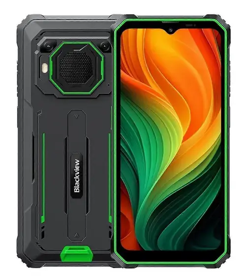 Telefon Mobil Blackview BV6200 Plus, Procesor Unisoc T606 Octa-Core, Ecran IPS 6.56inch, 8GB RAM, 256GB Flash, Camera Duala 16 + 2 MP, Wi-Fi, 4G, Dual SIM, Android (Negru/Verde)