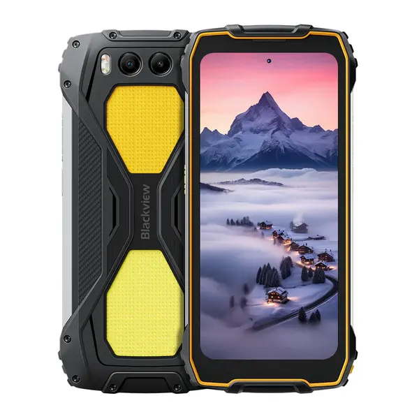 Telefon Mobil Blackview BV7300, Portocaliu, 4G, 6.67 HD+ IPS, Android 14, 18GB RAM (6GB + 12GB extensibil), 256GB ROM, 50MP spate + 32MP fata + 20MP Night Vision, 15000mAh, Dual SIM Hibrid