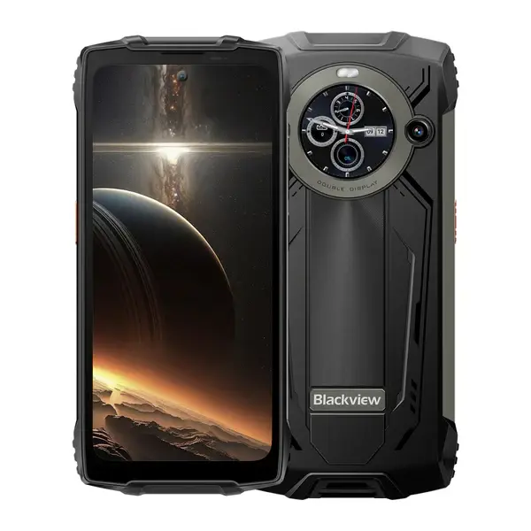 Telefon mobil Blackview BV8200, Negru, 4G, 6.5 2.4K FHD+ 120Hz, 36GB RAM (12GB + 24GB extensibili), 256GB ROM, Android 14, MediaTek Helio G100, 50MP+32MP, 8800mAh, 45W, NFC, Dual SIM
